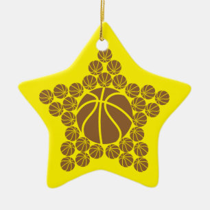Ornement En Céramique Étoile de basket