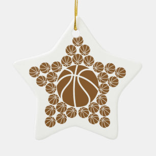 Ornement En Céramique Étoile de basket