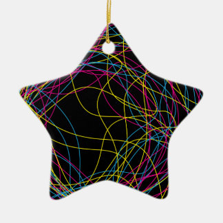 Ornement En Céramique Étoile en céramique noire magnifique