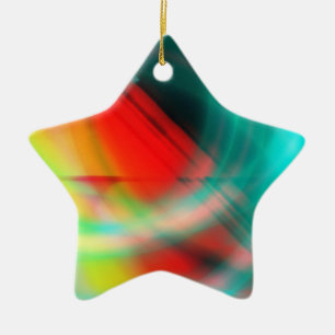Ornement En Céramique Étoile pour arbre de Noël