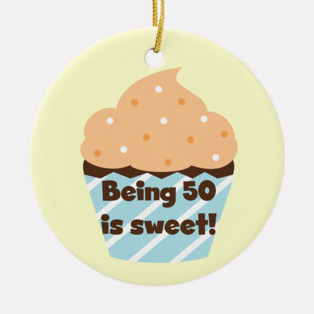 Ornement En Céramique Etre 50 est Sweet T-shirts et cadeaux (Devant)