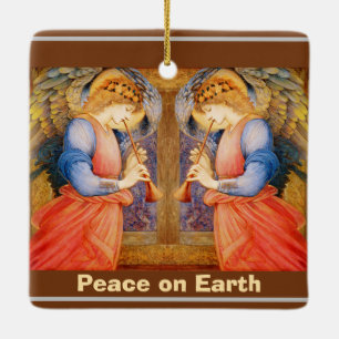 Ornement En Céramique Faire-part des anges de Noël
