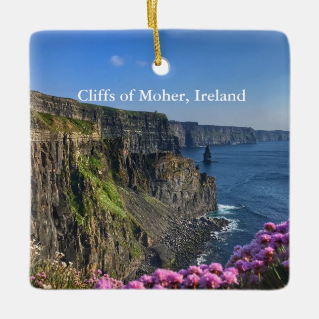 Ornement En Céramique Falaises d'ornement de Moher Irlande (Devant)