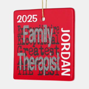 Ornement En Céramique Family Therapist Extraordinaire CUSTOM