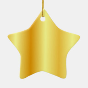 Ornement En Céramique Faux Gold Metallic Look Modèle blanc personnalis