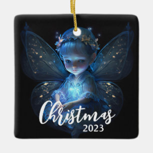 Ornement En Céramique Fée de Noël