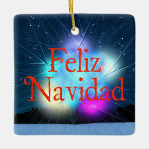 Ornement En Céramique Feliz Navidad - Jack Frost