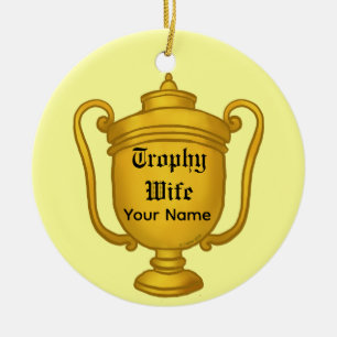 Ornement En Céramique Femme Trophée