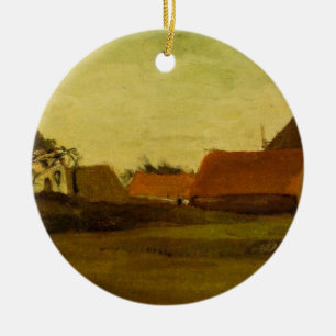Ornement En Céramique Fermes à Loosduinen La Haye par Vincent van Gogh