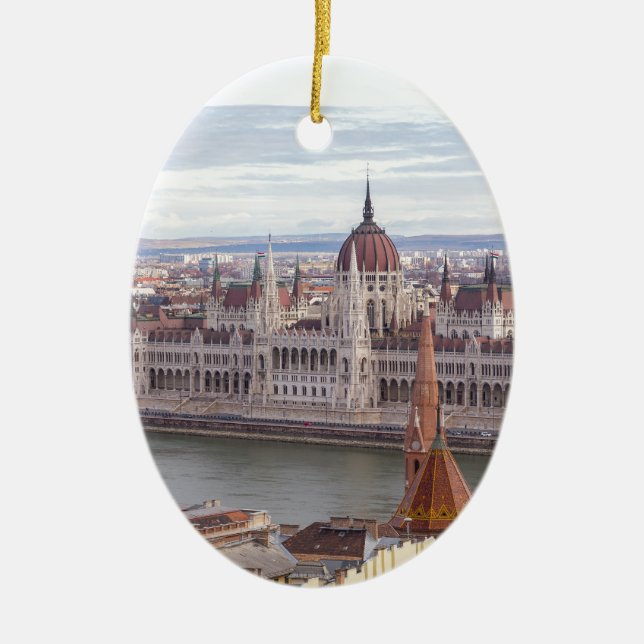 Ornement En Céramique Fête de Budapest (Devant)