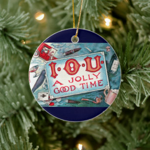 Ornement En Céramique Fête des Vices Anciens, Jeux d'Argent Boisson Fume