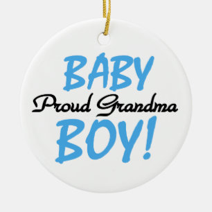 Ornement En Céramique Fière Grand-mère Baby-Boy Cadeaux