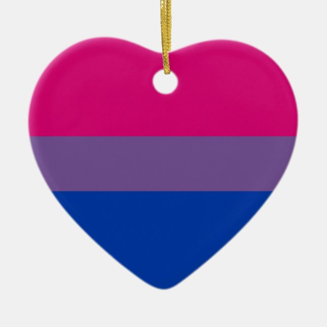 Ornement En Céramique Fierté bisexuelle (Devant)