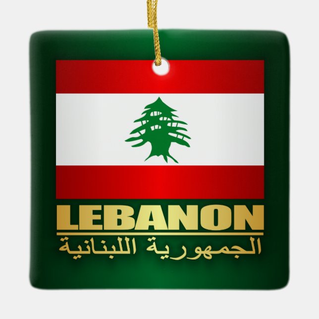Ornement En Céramique Fierté du Liban (Devant)