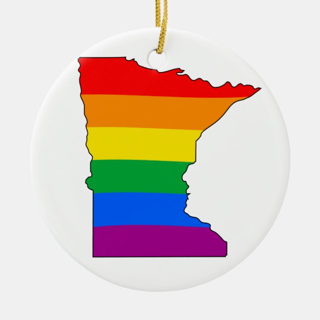ORNEMENT EN CÉRAMIQUE FIERTÉ DU MINNESOTA - (Devant)