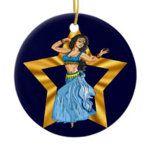 Fille de danse du ventre d'étoile