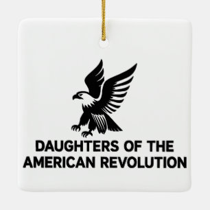 Ornement En Céramique Filles de la Révolution américaine DAR aigle USA