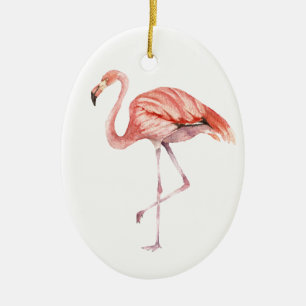 Ornement En Céramique Flamant rose rose