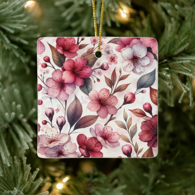 Ornement En Céramique Fleur de cerise (Arbre)