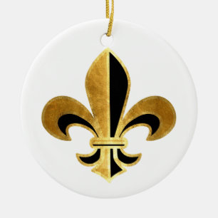 Ornement En Céramique Fleur de lis