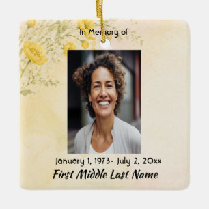 Ornement En Céramique Fleur de Pavot de Californie, souvenir de prière m