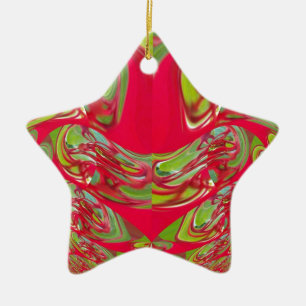 Ornement En Céramique Flore rouge et verte Cadeaux Vintage Hakuna Matata
