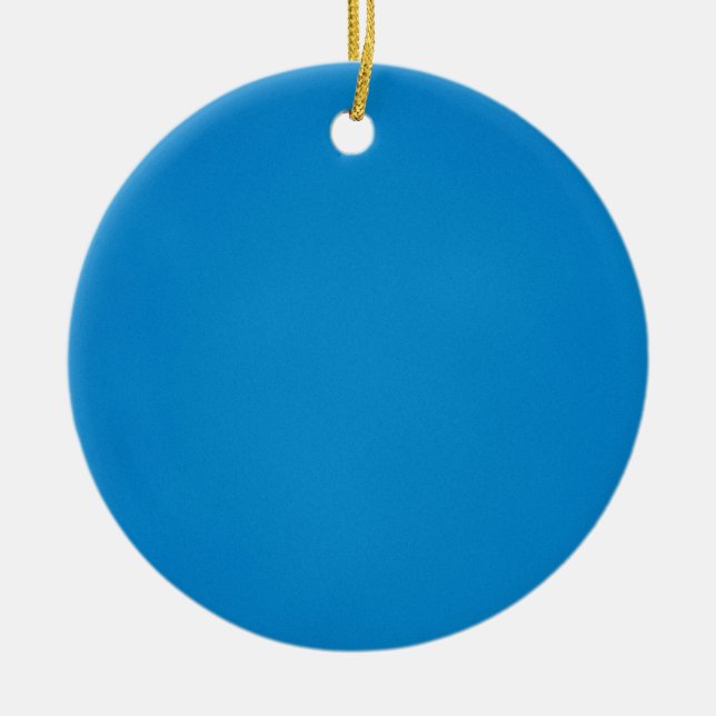 Ornement En Céramique Fond bleu vif granuleux (Devant)