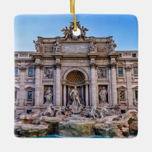 Ornement En Céramique Fontaine de TREVI, Roma, Italie (Devant)