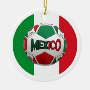 ORNEMENT EN CÉRAMIQUE FOOTBALL MEXIQUE