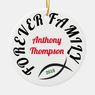 Ornement En Céramique Forever Family Christian Adoption Gift