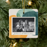 Formes d'aquarelle Abstraites Nom photo bleu Turqu