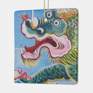 Ornement En Céramique Fresque chinoise Foo Dog / Lion Guardian