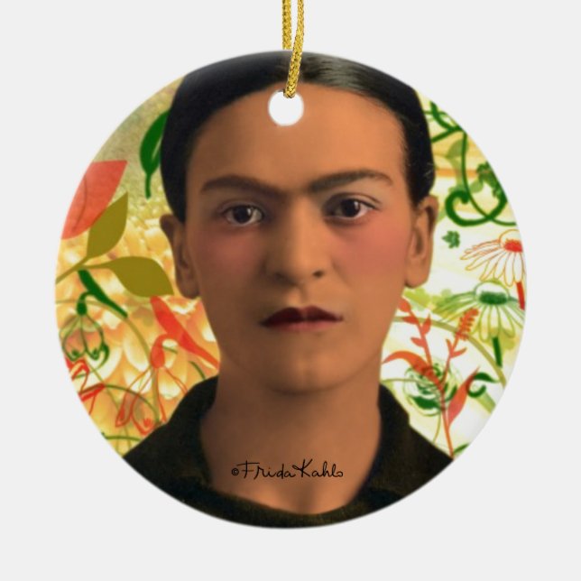 Ornement En Céramique Frida Kahlo Reflejando (Devant)