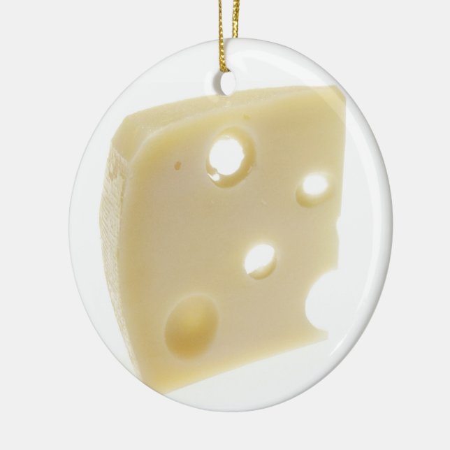 Ornement En Céramique Fromage suisse (Gauche)