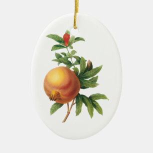 Ornement En Céramique Fruit vintage de nourriture, grenade par Redoute