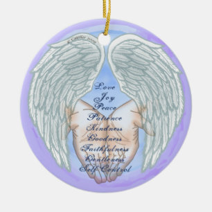 Ornement En Céramique Fruits chrétiens de l'esprit