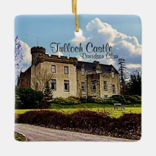 Ornement En Céramique Fun Scottish Davidson Clan Tulloch Castle