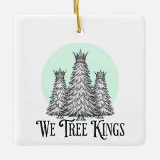 Ornement En Céramique Fun We Three Kings Pun Christmas Tree ornament