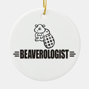 Ornement En Céramique Funny Beaver