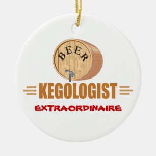 Ornement En Céramique Funny Beer Keg