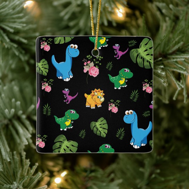 Ornement En Céramique Funny Dinosaur (Arbre)