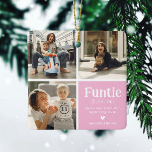Ornement En Céramique Funtie 3 Photo Collage Définition Jolie Noël