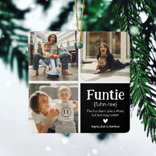 Ornement En Céramique Funtie 3 Photo Collage Définition Jolie Noël