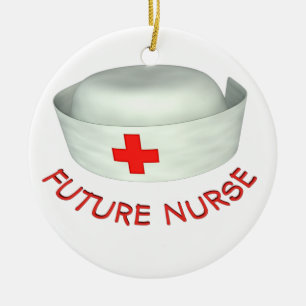 Ornement En Céramique Future infirmière