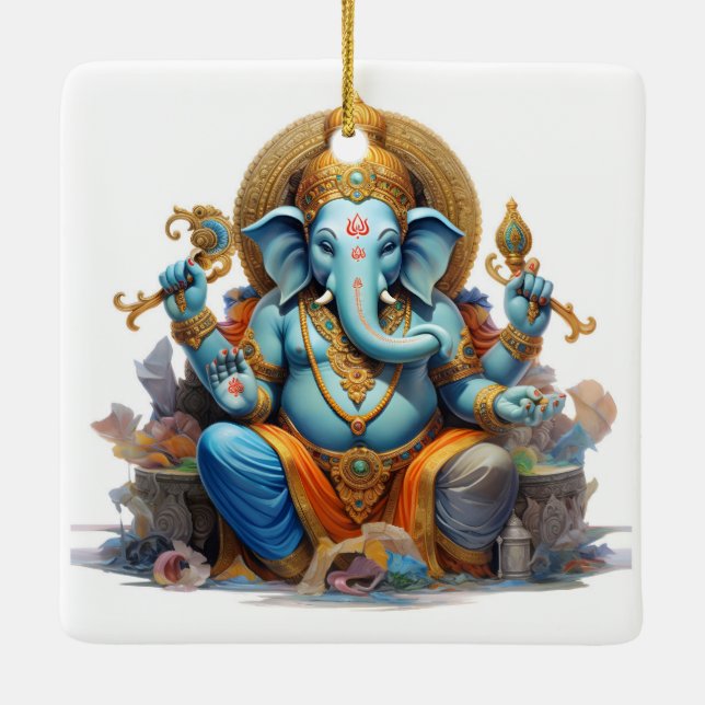 Ornement En Céramique Ganesha (Dos)