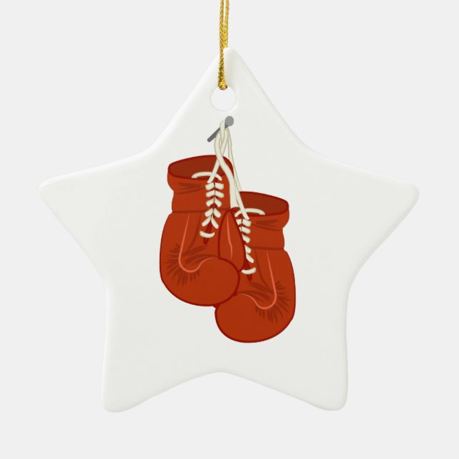 Ornement En Céramique Gants de boxe (Devant)