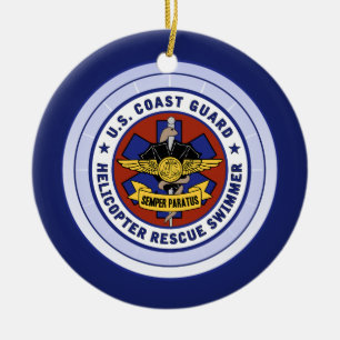 Ornement En Céramique Garde côtière Secourt nageuse