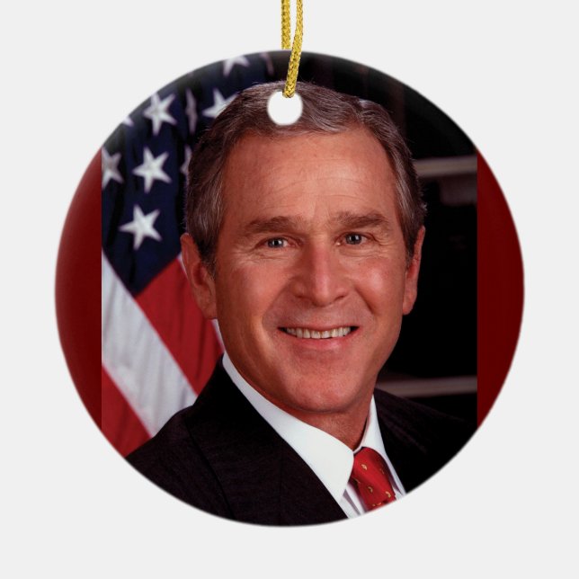 Ornement En Céramique George W. Bush (Devant)