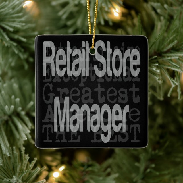 Ornement En Céramique Gestionnaire de magasins de détail Extraordinaire (Arbre)