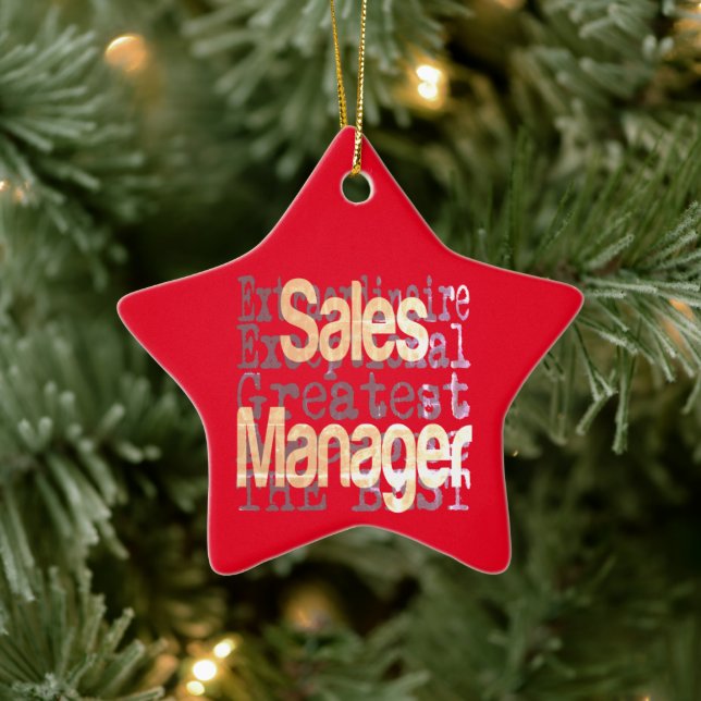 Ornement En Céramique Gestionnaire de ventes Extraordinaire (Arbre)